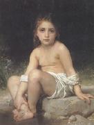 Adolphe William Bouguereau Child at Bath (mk26) oil painting reproduction